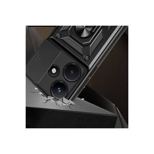 Étui de protection magnétique Vega Armor avec support coulissant pour caméra, anti-traces de doigts, pour Infinix Hot 30i Noir, compatible Infinix Smart 6 - Product Image 3