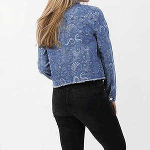 Veste en jean pour femmes, design personnalisé, respirante, légère, manches longues, best-seller - Product Image 6