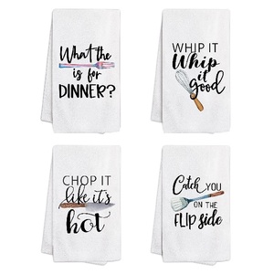 Serviettes de cuisine imprimées gaufrées et rayées en coton peigné écologique, de haute qualité, à prix avantageux, vente chaude directe usine Chine - Product Image 6