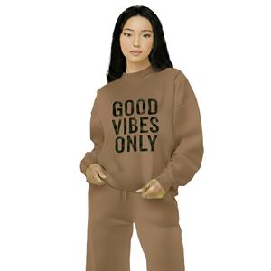 Sweat-shirt à col montant pour femme de haute qualité, manches longues, automne-hiver, décontracté, nouvelle mode, pull-over, service OEM ODM - Product Image 1