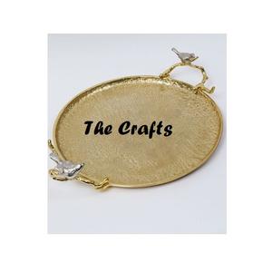 Attractive Design Green Color Marble Tray With Steel Handle Finest Quality Hotel Restaurant <b>Chocolate</b> Serving Tray - Product Image 6