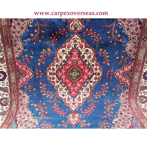 Auténtico diseño de lujo azul marino alfombra de área azul marino acolchada felpa lavable para el hogar Baño sala de estar hecho de algodón - Product Image 2