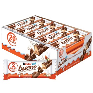 Kiinder Bueno Chocolate Wafer <b>Bar</b> Hazelnut Cream Milk Chocolate Sweet Crispy <b>Snack</b> Ready to Eat Confectionery - Product Image 2