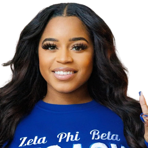 Zeta Legacy Chenille Sudadera Algodón Fleece Sorority Apparel Bordado Zeta Phi Beta Legacy Blue Pullover Cuello redondo - Product Image 4