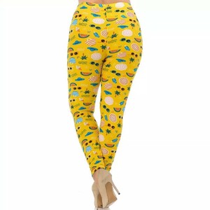 high quality women fitness yoga pants custom sublimated printing gym <b>Capri</b> <b>leggings</b> with OEM service customized material - Product Image 6