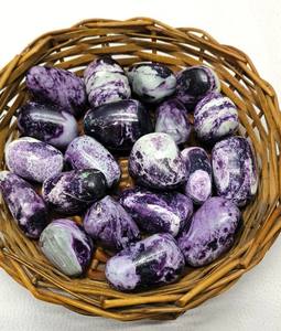 Lote al por Mayor de Piedras Preciosas de Kemmererita Hechas a Mano, Forma de Lingam de Shiva, Cristales Curativos Espirituales, Cortes Ovalados Naturales Pulidos - Product Image 5