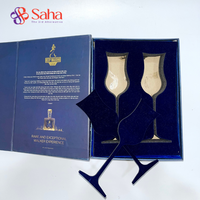 Scatola Regalo in Cartone Rigido per Bottiglia di Vino con Logo Personalizzato in Rilievo, Lussuosa Confezione in Carta con Coperchio, Laminazione Opaca e Rivestimento UV