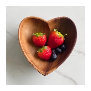 Ensemble de vaisselle en bois d'acacia naturel, support de bol de luxe, installation de bols à mélanger pour bébé, fête durable, style américain - Product Image 6