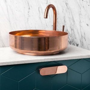 Lavabo de Cobre Rústico Moderno de Primera Calidad para Uso en la Cocina, Duradero, Hecho a Mano, con Aspecto Metálico Natural - Product Image 2