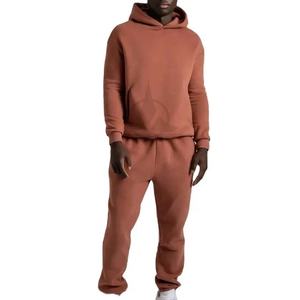 2025 logotipo y diseño personalizados gran oferta 100% algodón polar 2 piezas conjunto mujer Unisex Sudadera con capucha y pantalones de chándal conjunto Sudadera con capucha chándal - Product Image 4