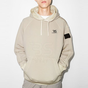 Sweat à capuche coupe ajustée en coton 100% de haute qualité pour hommes dernière conception teinte unie pour l'hiver - Product Image 2