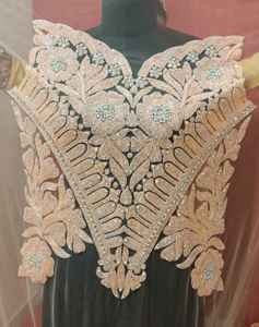 Blusa de satén de algodón de exportación directa para mujer, bordado hecho a mano de la mejor calidad, técnica de punto transpirable teñida para boda - Product Image 5