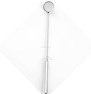 Espejo laríngeo con mango, 3 18mm de diámetro | Instrumento de diagnóstico ENT para examen de garganta, acero inoxidable - Product Image 5