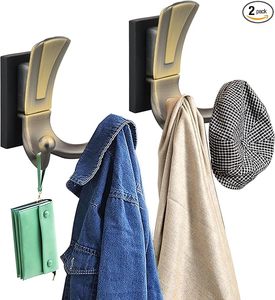 ตะขอแขวนเสื้อโค้ททำจากทองเหลืองสองชั้นกันลื่นพร้อมแม่เหล็กแข็งแรงสำหรับเก็บของในบ้านและแขวนตะขอเสื้อโค้ทแม่เหล็ก - Product Image 5