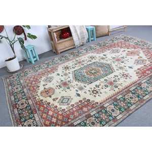 Alfombra de 6.9x10.8 pies, Alfombra Turca Extra Grande, Alfombra Roja con Puntos - Product Image 3