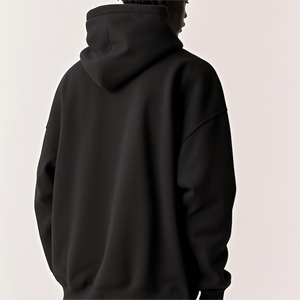Sweat à capuche noir personnalisé pour hommes avec imprimés créatifs en coton 100% Il est confortable Hoodies - Product Image 3