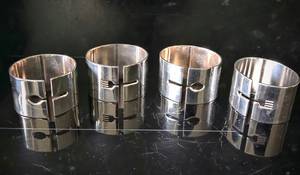 Ronds de serviette en rotin Décor de table en osier Ronds de serviette élégants pour une expérience culinaire élégante - Product Image 4