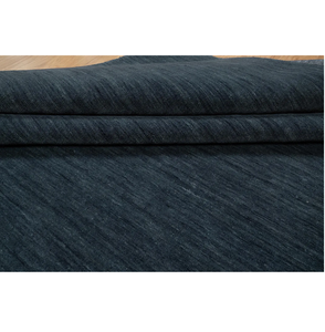 Tapis en laine Gabbeh fait main, gris anthracite, bleu marine, tapis minimaliste, tapis de sol grand format, décoration intérieure confortable - Product Image 1