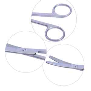 Tijeras quirúrgicas y dentales de uso correcto, tijeras quirúrgicas curvas rectas, tijeras médicas de vendaje de acero inoxidable - Product Image 2