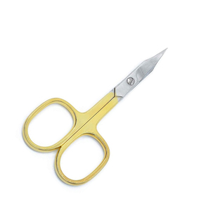 Offre Spéciale offre ciseaux à ongles à cuticules en acier inoxydable manche doré | Ciseaux à cuticules de manucure de belle forme - Product Image 6