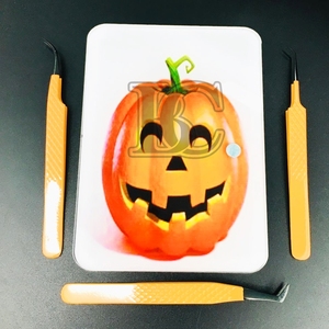 ขนตาปลอมแม่เหล็กแบบยั่งยืนแผ่นกระเบื้องขนตาฟักทองพิเศษสำหรับเทศกาลฮาโลวีน - Product Image 6