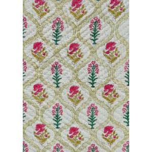 Edredón Bloque de mano Algodón Impreso Jaipuri Floral Razai & Edredón Bloque indio Estampado Ropa de cama Toda la temporada Moda adecuada - Product Image 2