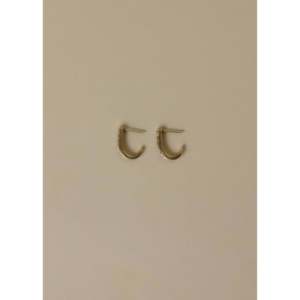Vintage 10k Diamond J <b>Earrings</b> - Product Image 2