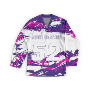 Camisetas de hockey sobre hielo reversibles unisex con logotipo personalizado OEM, uniformes de hockey sublimados unisex con nombre de equipo y tela personalizada - Product Image 1