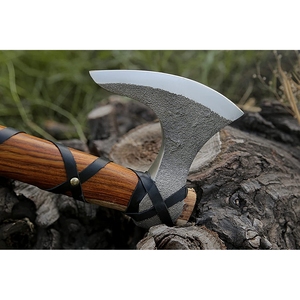 Hacha vikinga de acero al carbono de nuevo diseño de alta calidad para la venta hachas de acero al carbono para exteriores personalizadas de acero al carbono para exteriores - Product Image 4