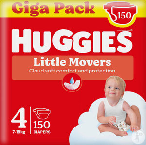 Couches pour bébés Huggies Little Snugglers, taille 2 (12-18 lb), 84 ct - Product Image 4
