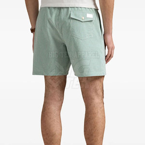 Pantalones Cortos Polo de Color Sólido de Tela Elástica Cómoda para Hombre, Corte Holgado, Colección de Ropa Casual de Verano - Product Image 3