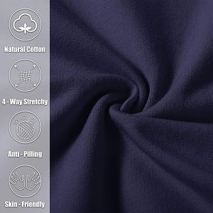 Pantalon de survêtement de yoga en coton pour hommes, pantalon de détente athlétique avec poches, bas ouvert, pantalon en jersey décontracté pour hommes, pantalon de yoga - Product Image 2