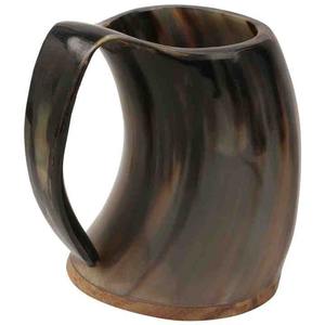 Taza de cuerno de búfalo más vendida con logotipo personalizado grabado animales pulidos bebiendo jarra con asa recién llegado - Product Image 5