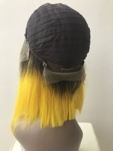 Raw Remy Virgin ขายส่งผมตรงสั้นด้านหน้าสีเหลือง,ผมต่อแบบบราซิลเลี่ยนต่อผม - Product Image 6