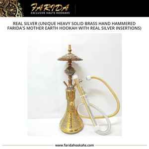 ฟารีดาที่หรูหราที่สุดของแม่โลกเครื่องทองเหลืองเงินแท้เครื่องเขินทำจากทองเหลืองแท้ที่มีเอกลักษณ์เฉพาะด้านเทคนิคการเคลือบแล็คเกอร์หนัก - Product Image 4