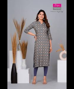 Salwar Kurta de algodón turco para mujer en estilo indio Punjabi con traje formal cosido y hermoso conjunto Dupatta de 3 piezas - Product Image 6