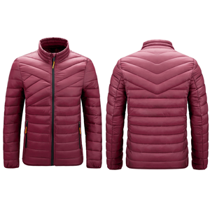 High Quality Custom <strong>Padded</strong> Men's Puffer Jacket With Hood Logo Decoration OEM Wholesale Outdoor Jacket - Product Image 2