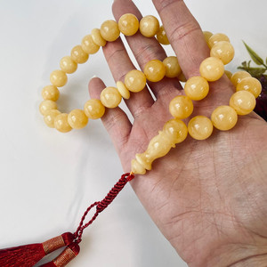 อำพันบอลติกสีเหลืองธรรมชาติ, ลูกประคำอิสลาม, 33 เม็ด - Product Image 4