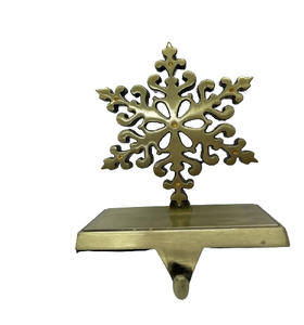 คุณภาพสูงขายส่งตกแต่งที่กําหนดเองการออกแบบที่ดีที่สุดโลหะเกล็ดหิมะคริสต์มาสถุงน่องสําหรับคริสต์มาสแขวนเครื่องประดับ - Product Image 1