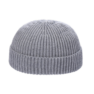 Wholesale Checked <b>Wool</b> Knit Winter <b>Beanie</b> for Adults Custom 3D Embroidery and Digital Printing for Beach and Fishing Scenes - Product Image 3