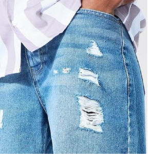 Custom Men's Vintage Half Pants Loose Baggy Denim <b>Jean</b> <b>Shorts</b> with Casual Style Eco-Friendly Summer Streetwear Work <b>Shorts</b> - Product Image 4