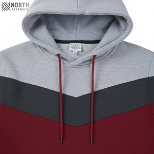 Sweat à capuche épais en coton éponge de haute qualité pour hommes, sweat-shirt en polaire à épaules tombantes personnalisé, sweat-shirt à capuche de grande taille - Product Image 5