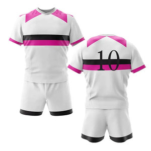 Camisetas y pantalones cortos de rugby, UNIFORMES DE EQUIPO personalizados, proveedor de ropa deportiva OEM, kits duraderos al por mayor, ajuste cómodo de secado rápido - Product Image 2