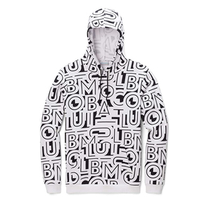 2025 Sudadera con capucha de algodón 100% con estampado de transferencia de calor de gran tamaño para hombres, Impresión de logotipo personalizado, ropa de invierno transpirable ecológica - Product Image 2