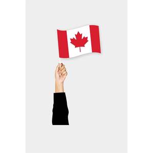 Drapeau canadien imprimé numériquement avec des graphismes de haute qualité - Product Image 1