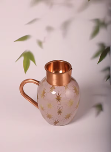 Carafe en cuivre écologique avec propriétés antimicrobiennes, grande capacité et options personnalisables - Styles de vie naturels holistiques - Product Image 6