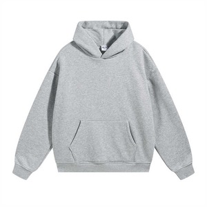 Custom <b>Men's</b> Winter 100% Cotton Fleece Embroidered Breathable Long-Sleeved Oversized Hoodie with Custom Printing - Product Image 3