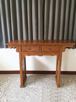 Élégante Armoire d'Entrée en Teck Durable Style Antique, Table de Rangement de 1,46 Mètres, Style Classique Chinois, Fournisseur Direct d'Usine OEM/ODM