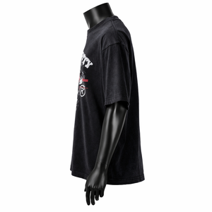 เสื้อยืดโอเวอร์ไซส์ลายกราฟิกตา ผู้ชาย สไตล์วินเทจ ลุคสตรีทแวร์ ผ้าฝ้ายพิมพ์ลาย แขนสั้น แฟชั่นลำลอง เสื้อยืดคอกลม - Product Image 4