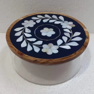 กล่องเก็บอาหารดีไซน์สวยงามสำหรับบ้าน ห้องครัว และตกแต่งโต๊ะอาหารอย่างมีระดับ ผลิตจากอะคริลิคฝังมุกคุณภาพพรีเมียม - Product Image 1